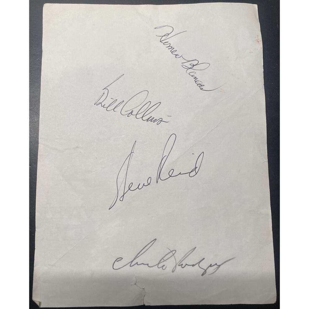 Chi-Chi Rodriguez, Homero Blancos, Collins, Steve Reid 1960.s PGA Autographs